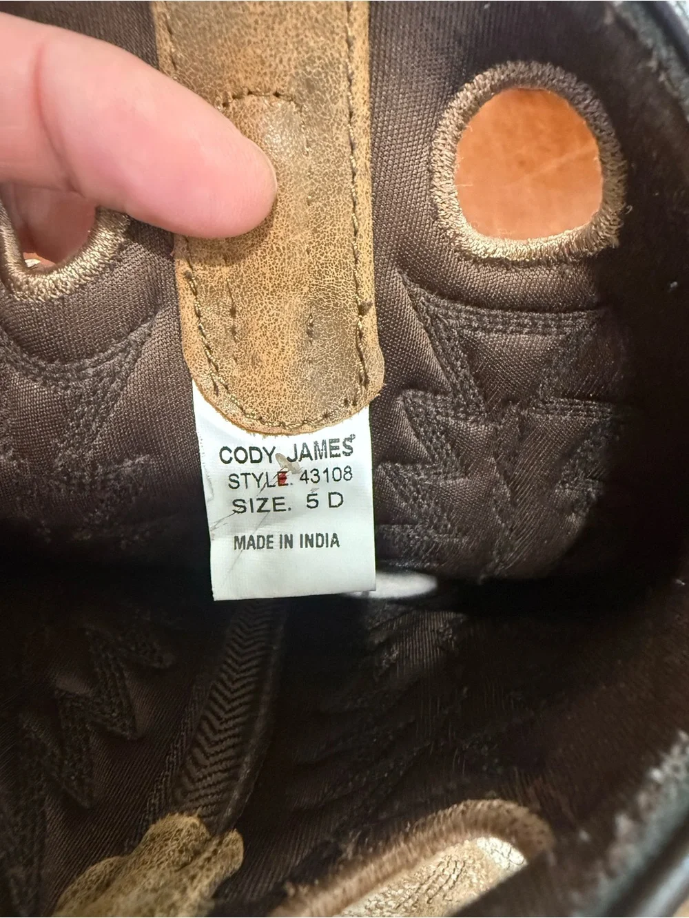 Youth Two-Tone Tan and Cream Western Pull-On Boots